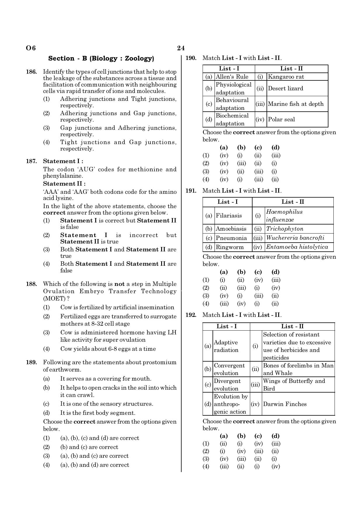 NEET O6 2021 Question Paper - Page 24