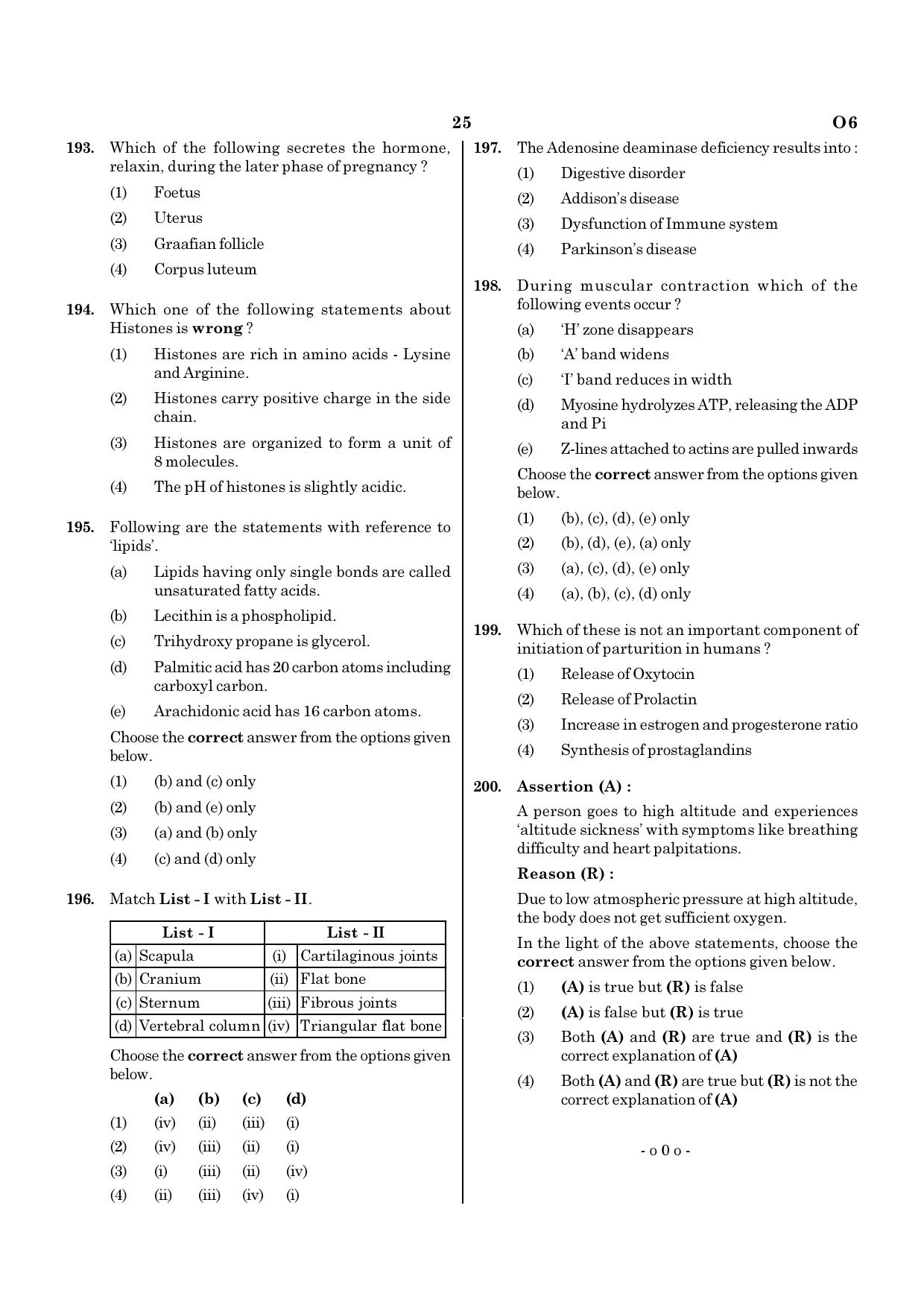 NEET O6 2021 Question Paper - Page 25