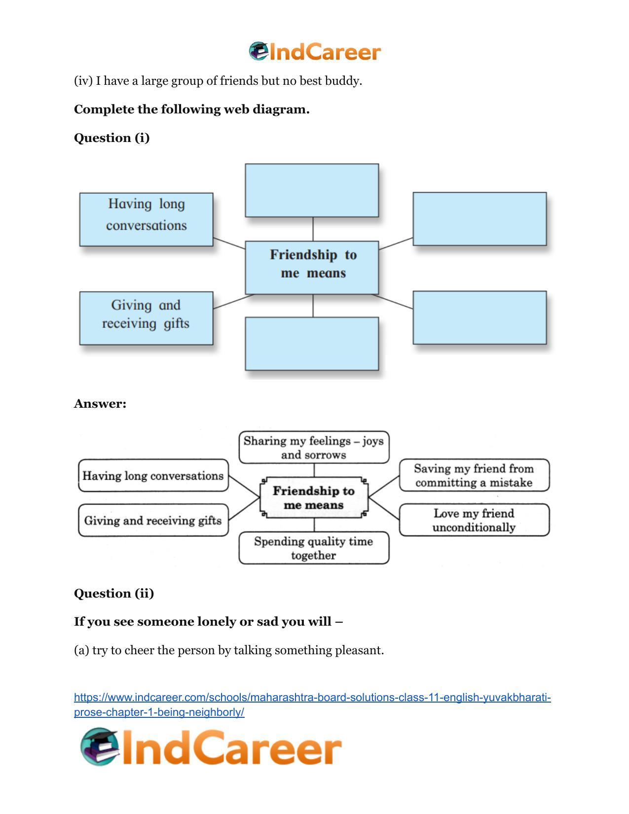 Maharashtra Board Solutions Class 11-English Yuvakbharati (Prose): Chapter 1- Being Neighborly - Page 3
