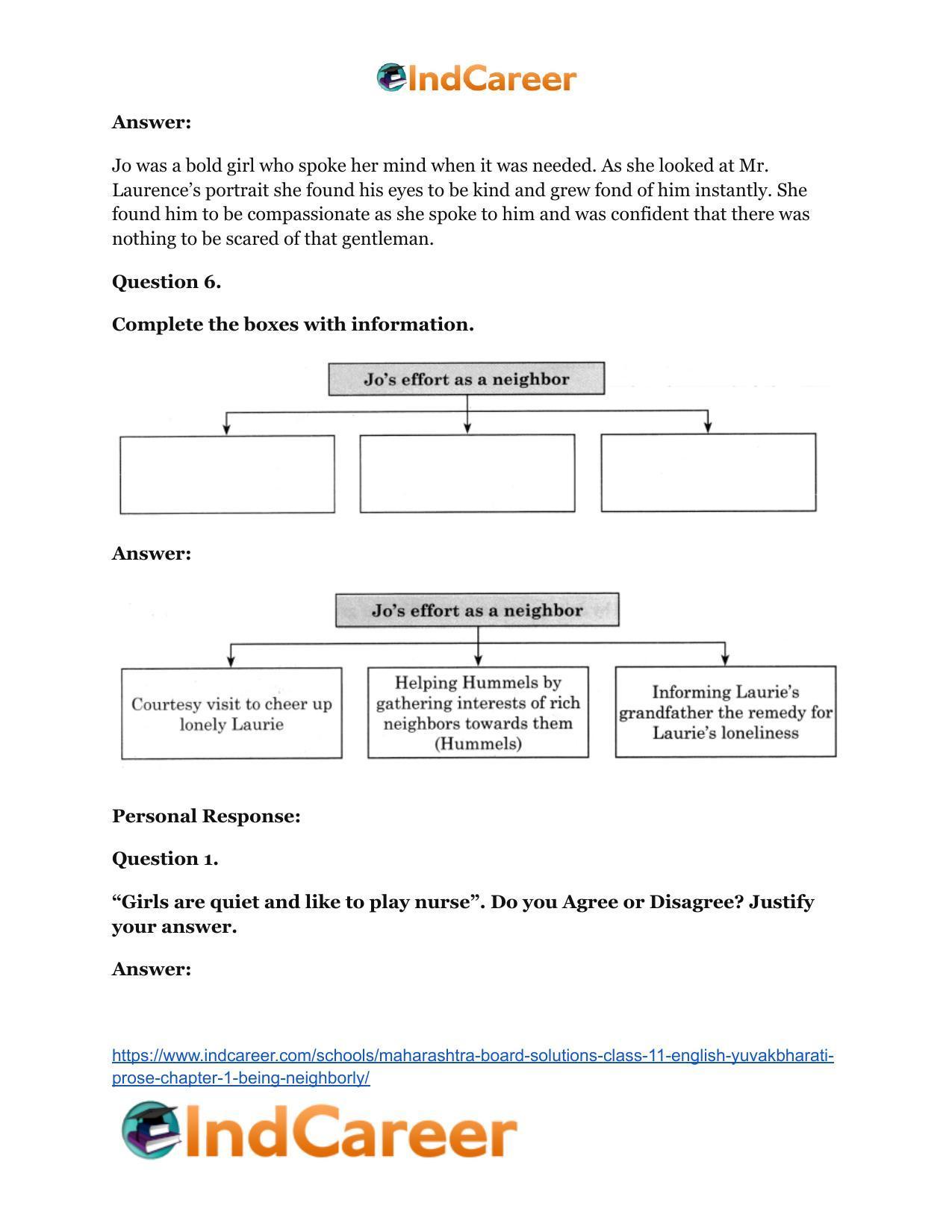 Maharashtra Board Solutions Class 11-English Yuvakbharati (Prose): Chapter 1- Being Neighborly - Page 23