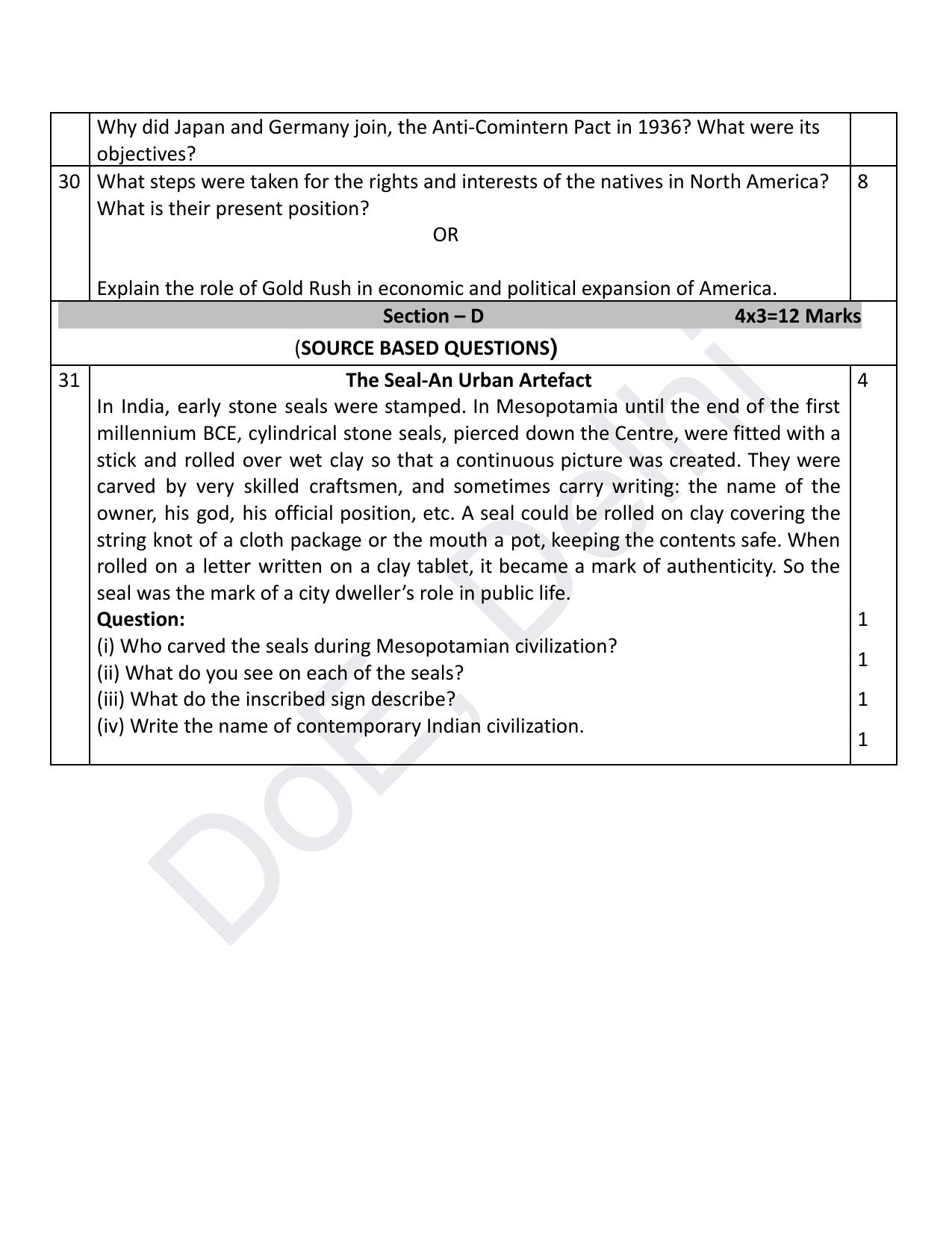 Edudel Class 11 History (English) Practice Papers-1 (2023-24) - Page 7