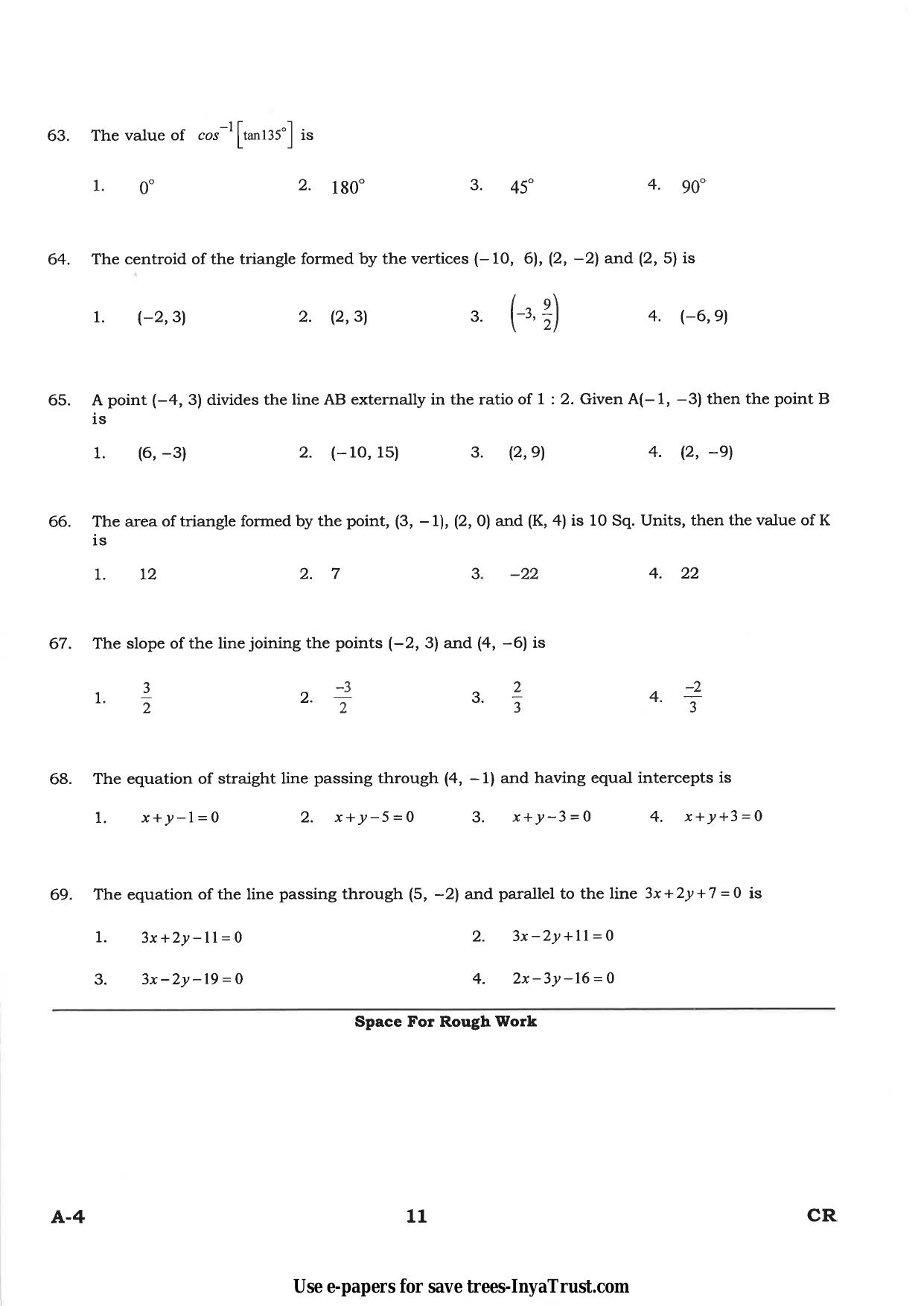 Karnataka Diploma CET- 2015 Ceramics Technology Question Paper - Page 11