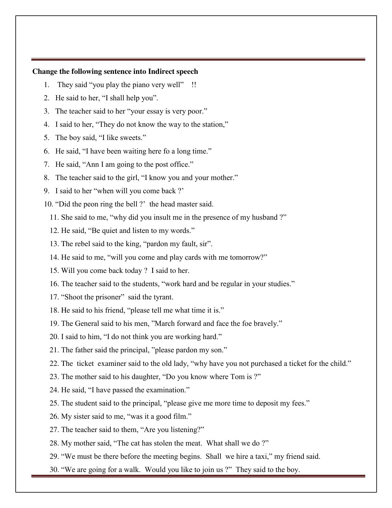 CBSE Worksheets for Class 6 English Practice Assignment 16 - Page 3