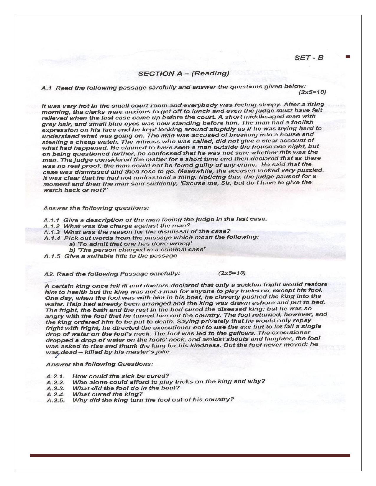 CBSE Worksheets for Class 6 English Practice Assignment 16 - Page 14