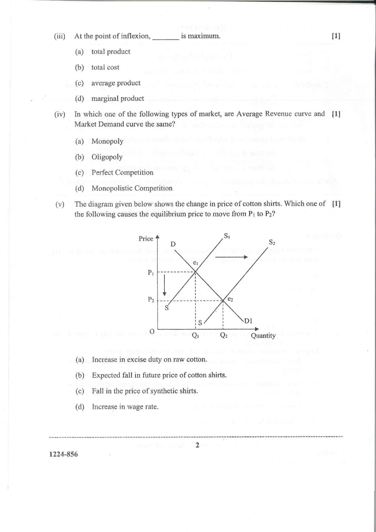 ISC Class 12 Economics 2024 Question Paper - Page 2