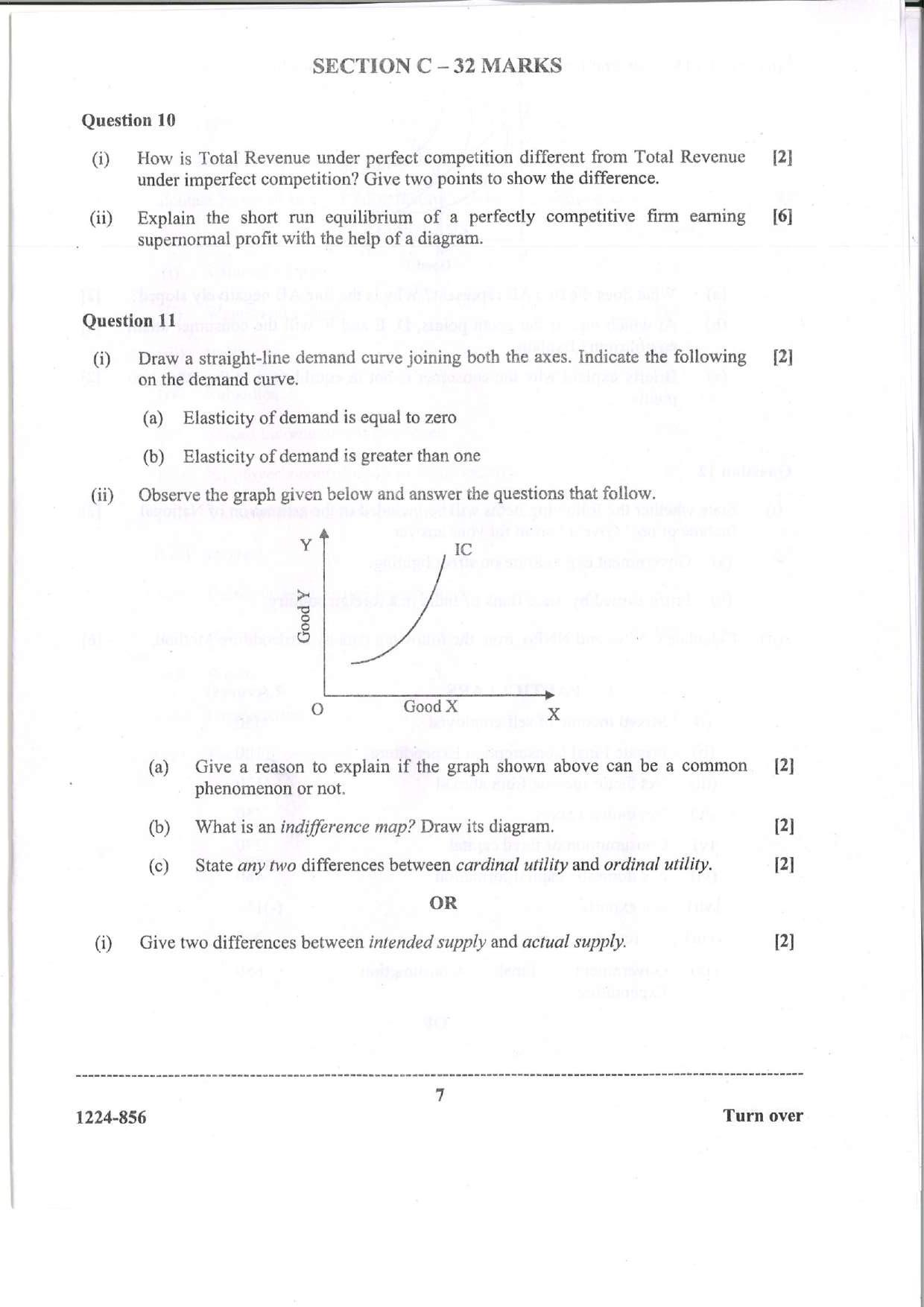 ISC Class 12 Economics 2024 Question Paper - Page 7