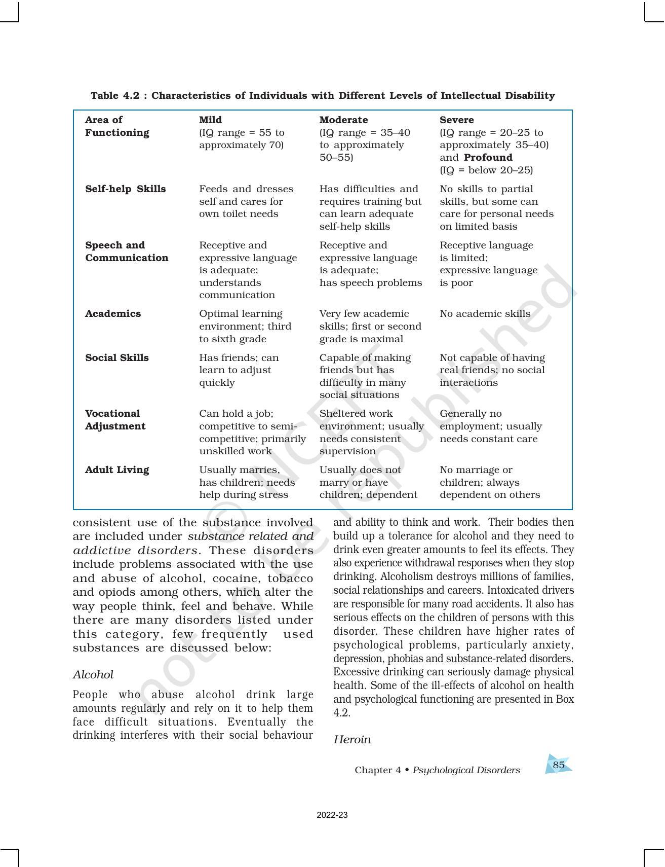 NCERT Book for Class 12 Psychology Chapter 4 Psychological Disorders - Page 17