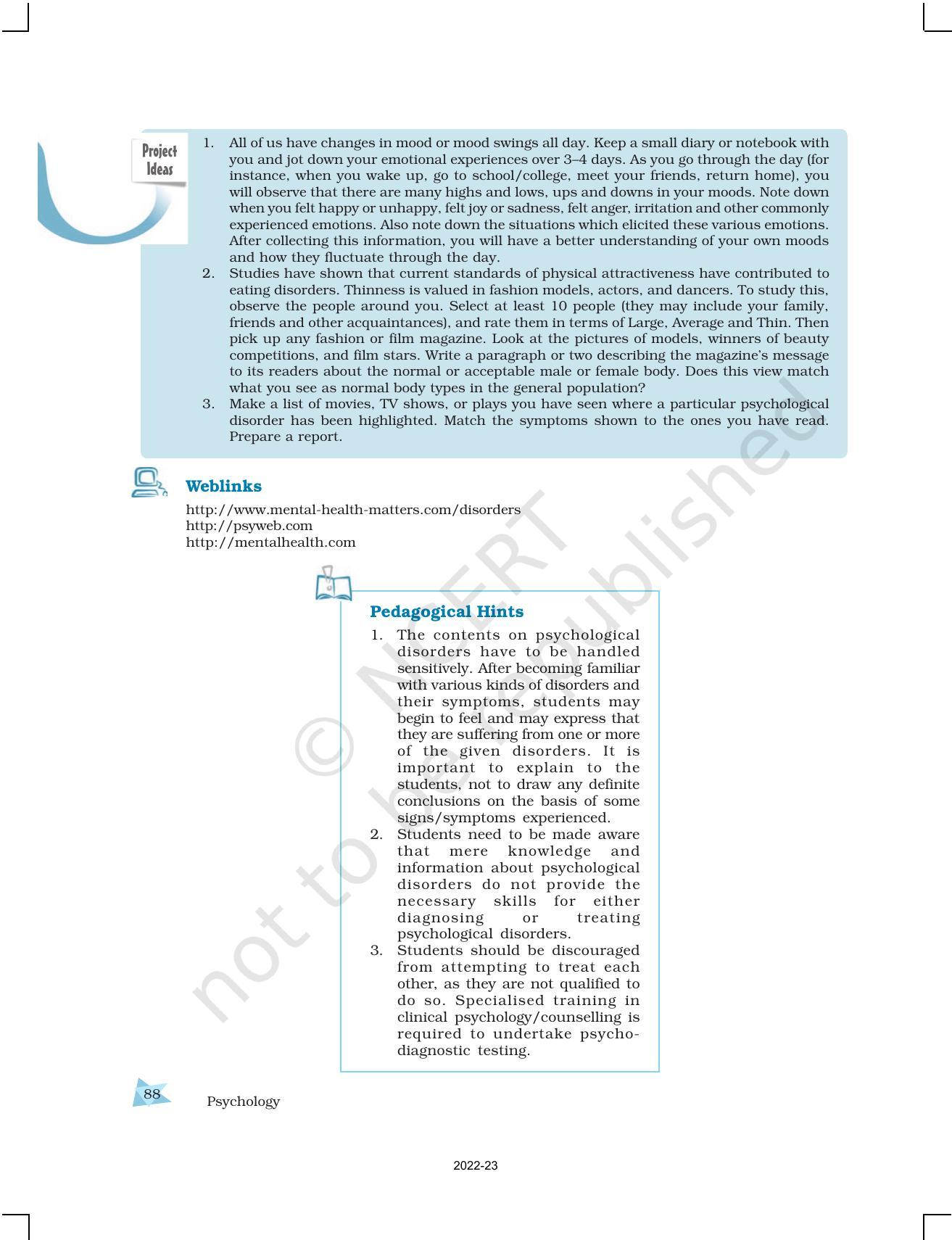 NCERT Book for Class 12 Psychology Chapter 4 Psychological Disorders - Page 20