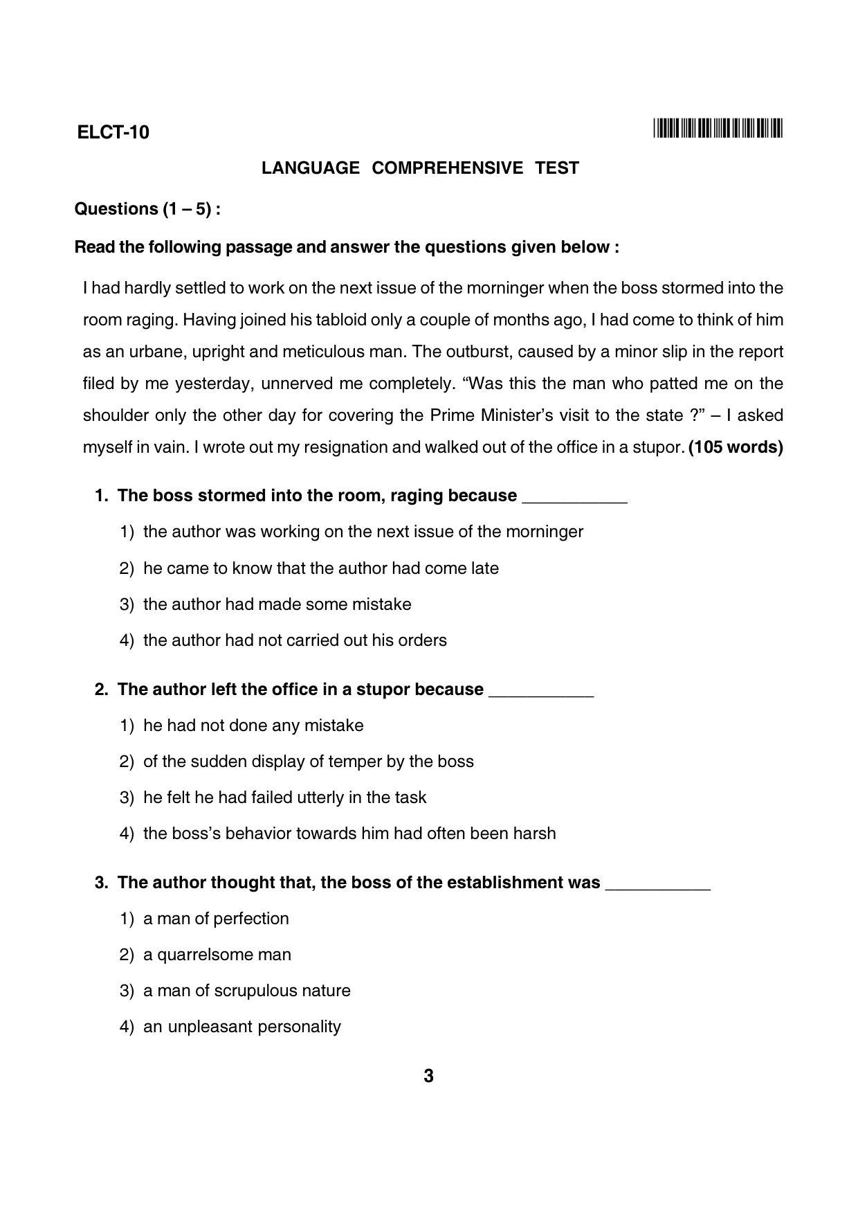 Karnataka NTSE 2016 LCT Question Paper - Page 3