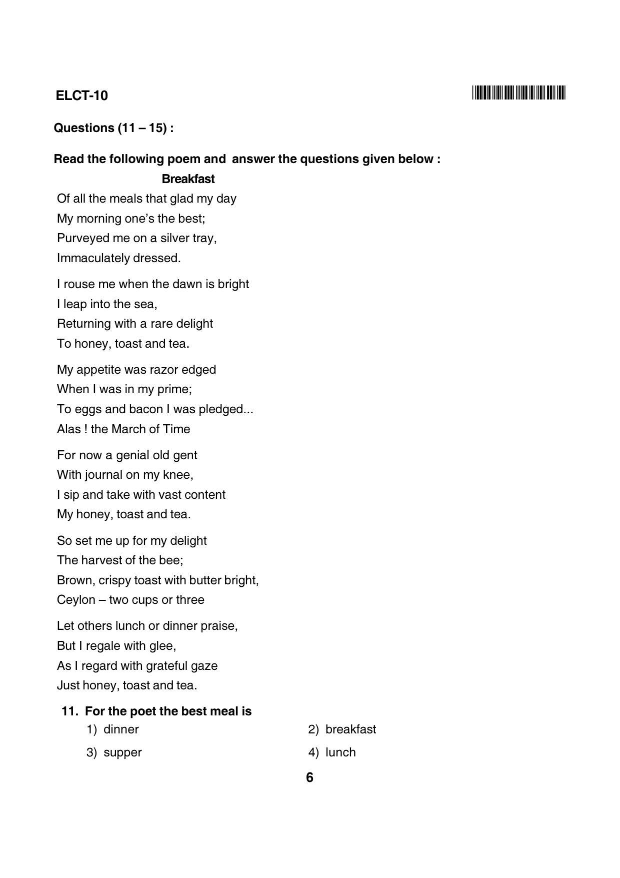 Karnataka NTSE 2016 LCT Question Paper - Page 6