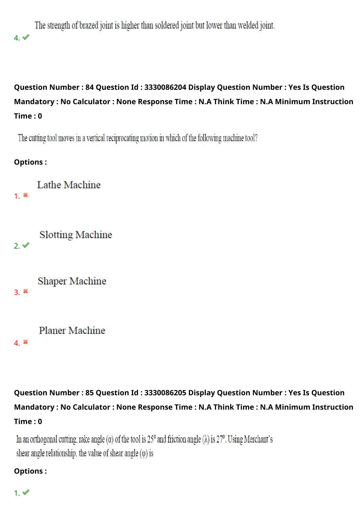 AP PGECET 2024 Mechanical Engineering Question Paper with Preliminary Key - Page 56