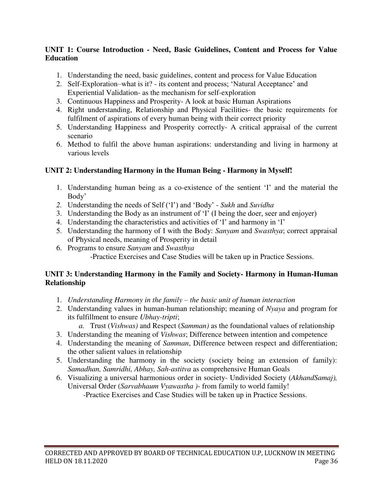 SYLLABUS FOR FIRST SEMESTER SESSION (2020-2021) - SIX SEMESTER DIPLOMA COURSE IN INTERIOR DECORATION AND DESIGN - Page 36