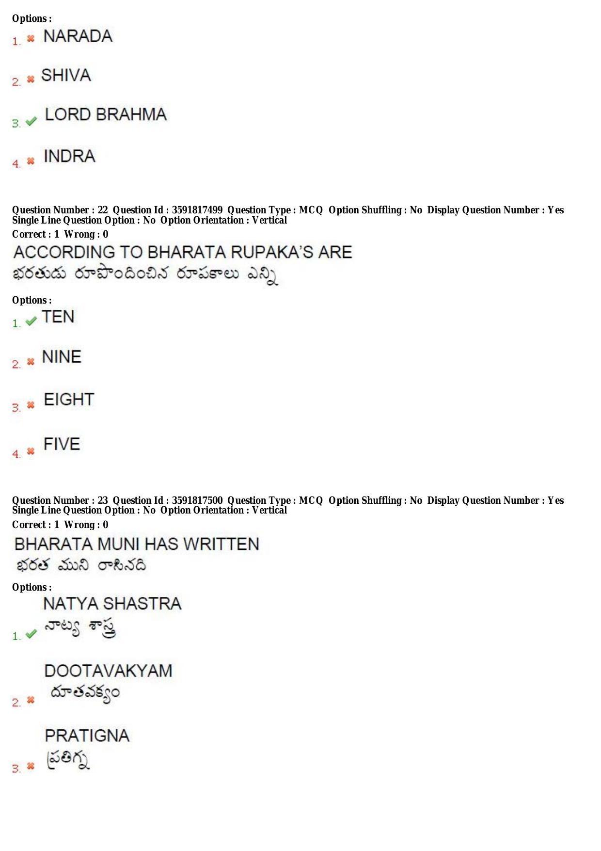 TS CPGET 2018 M.A. Theatre Arts (Shift 3) Question Paper with Answer Key - Page 10