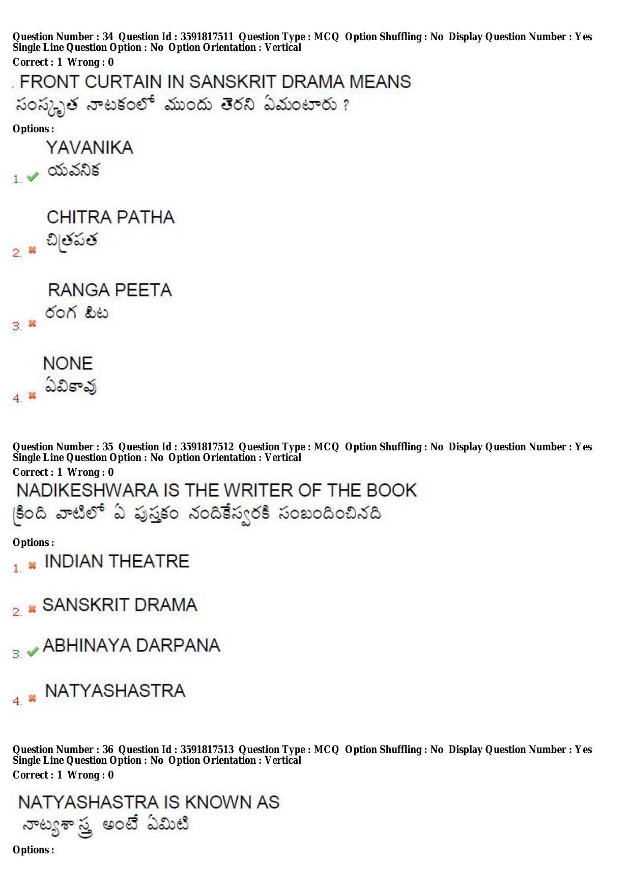 TS CPGET 2018 M.A. Theatre Arts (Shift 3) Question Paper with Answer Key - Page 15