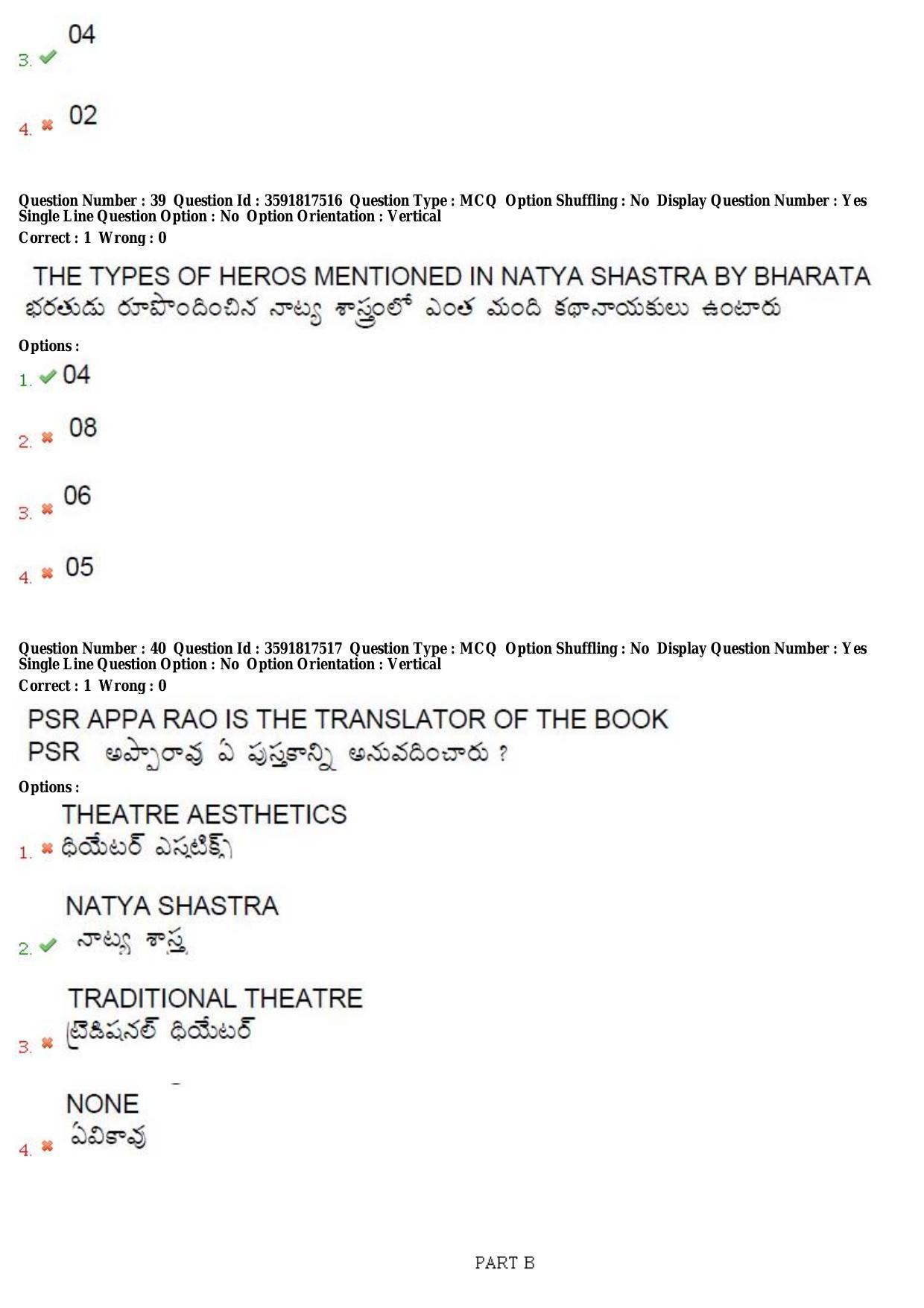 TS CPGET 2018 M.A. Theatre Arts (Shift 3) Question Paper with Answer Key - Page 17