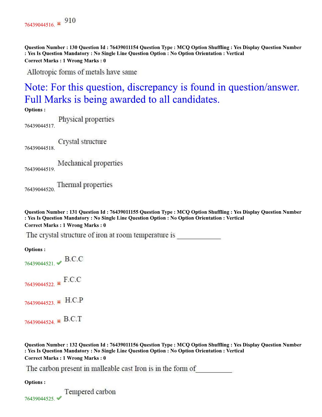 TS ECET 2020 Metallurgy Engineering Question Paper - Page 55