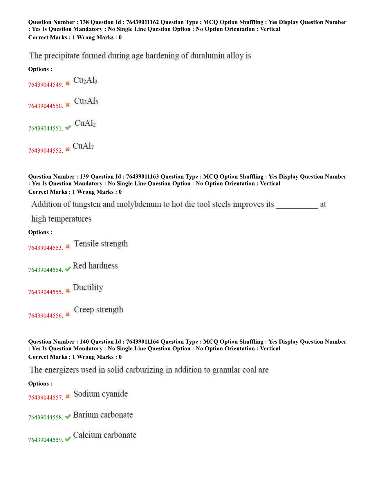 TS ECET 2020 Metallurgy Engineering Question Paper - Page 58