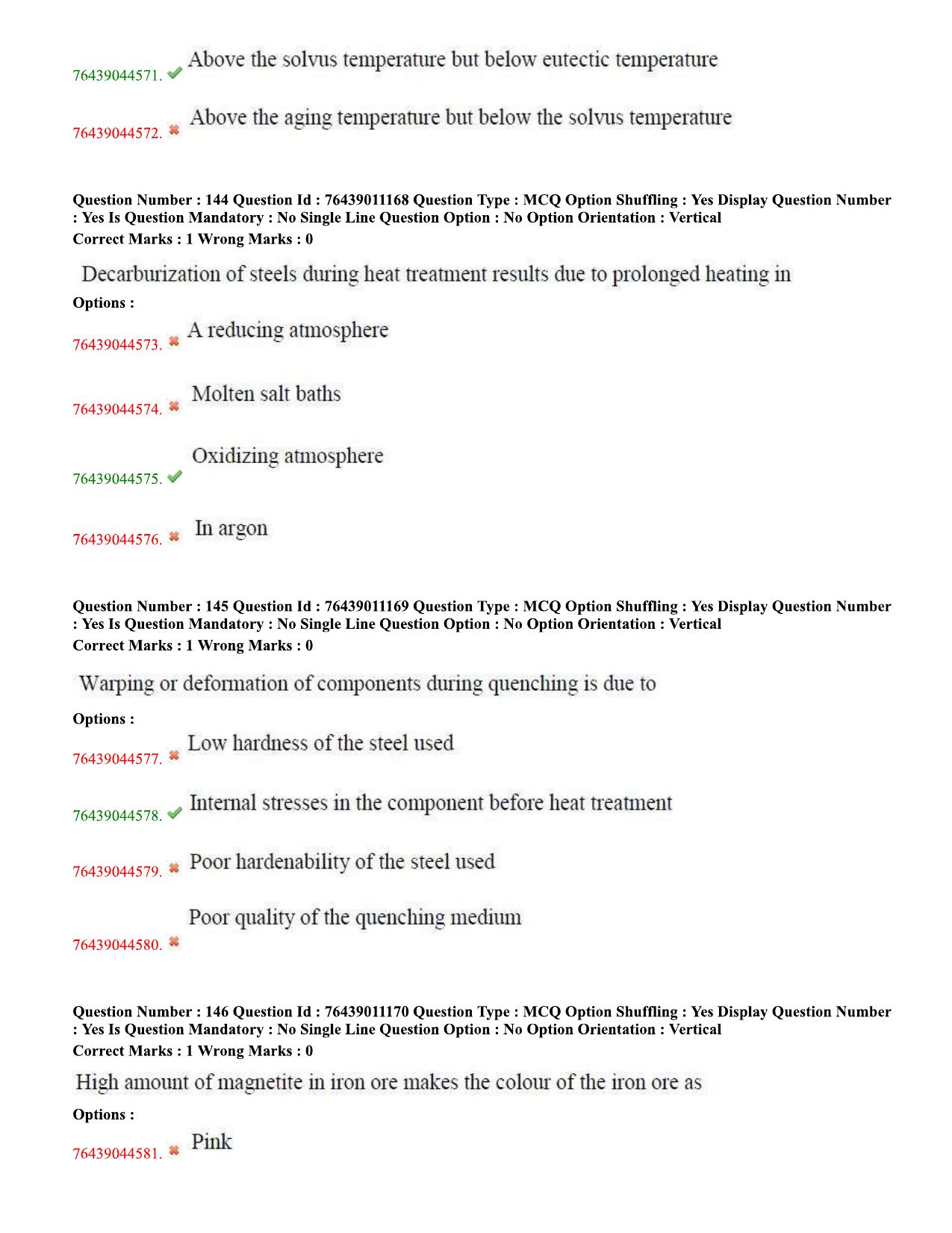 TS ECET 2020 Metallurgy Engineering Question Paper - Page 60