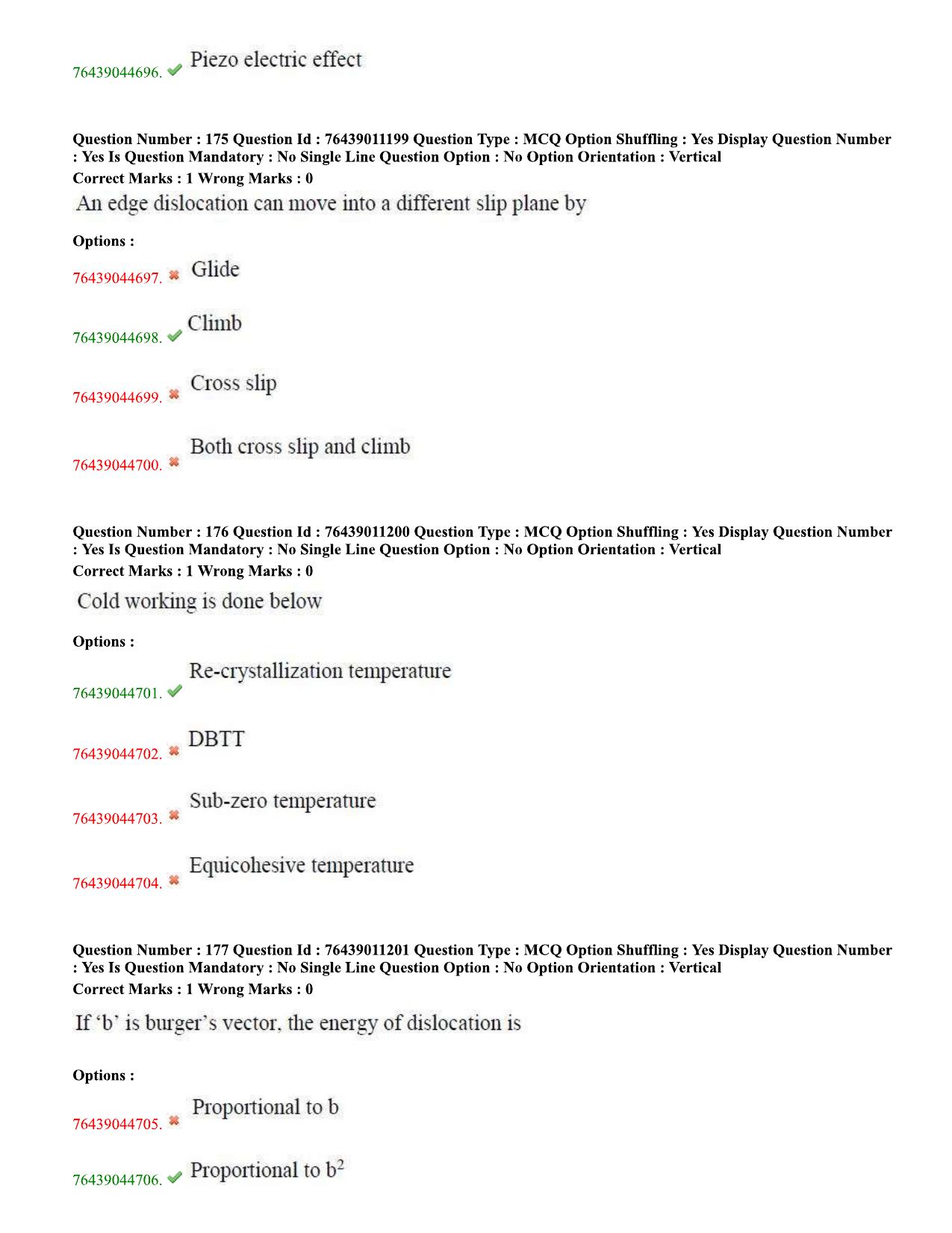 TS ECET 2020 Metallurgy Engineering Question Paper - Page 71