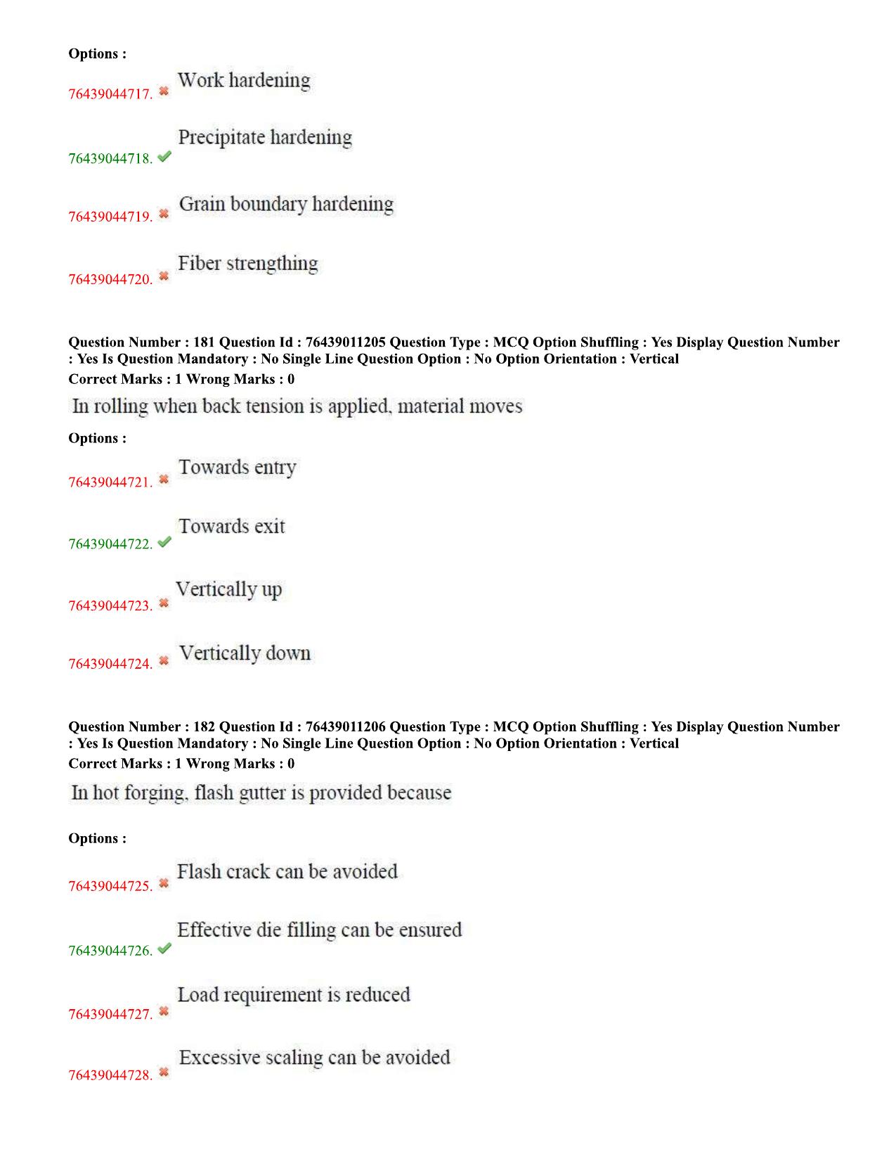 TS ECET 2020 Metallurgy Engineering Question Paper - Page 73
