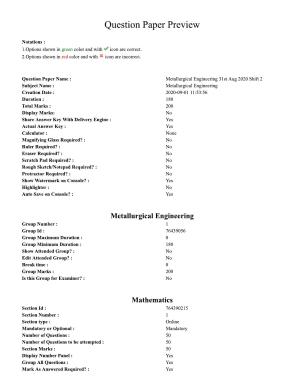 TS ECET 2020 Metallurgy Engineering Question Paper