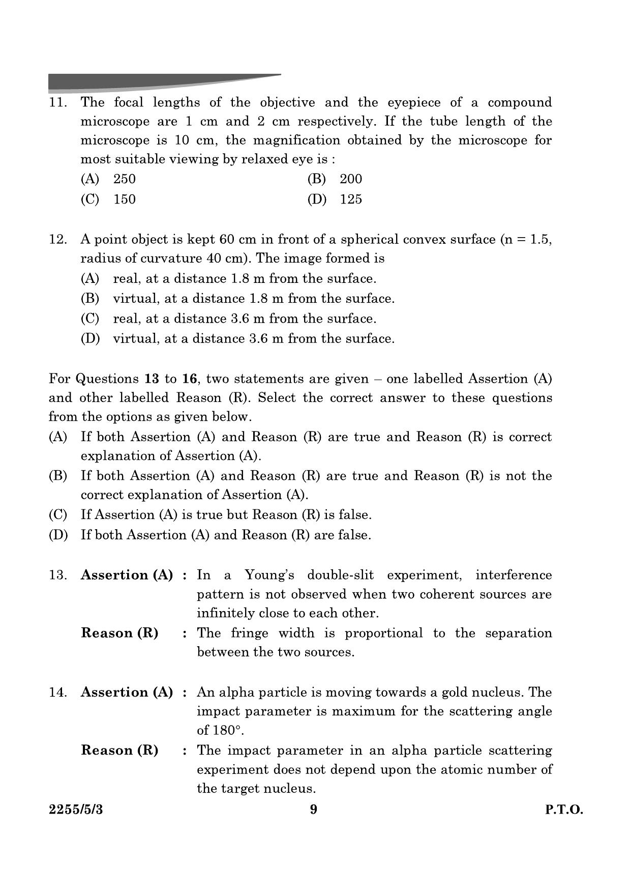 CBSE Class 12 55-5-3 Physics 2024 Question Paper - Page 9