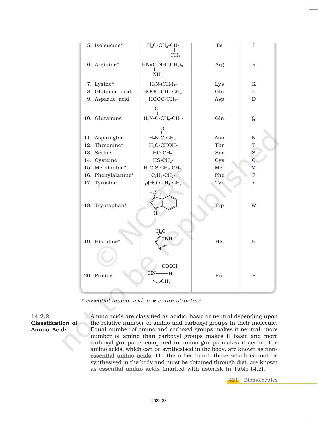 NCERT Book for Class 12 Chemistry Chapter 14 Biomolecules - Page 11