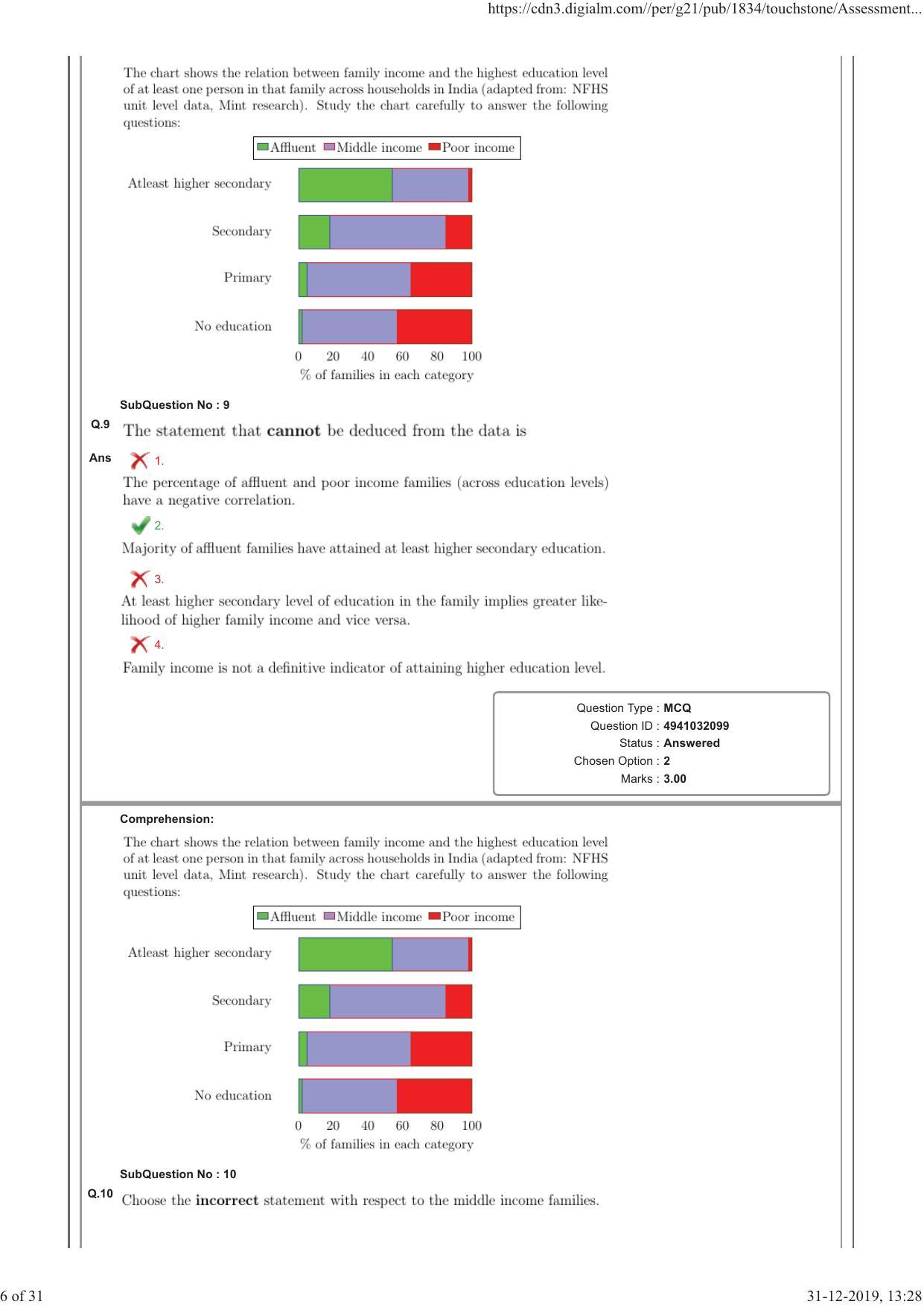 NEST 2019 Question Paper - Page 6