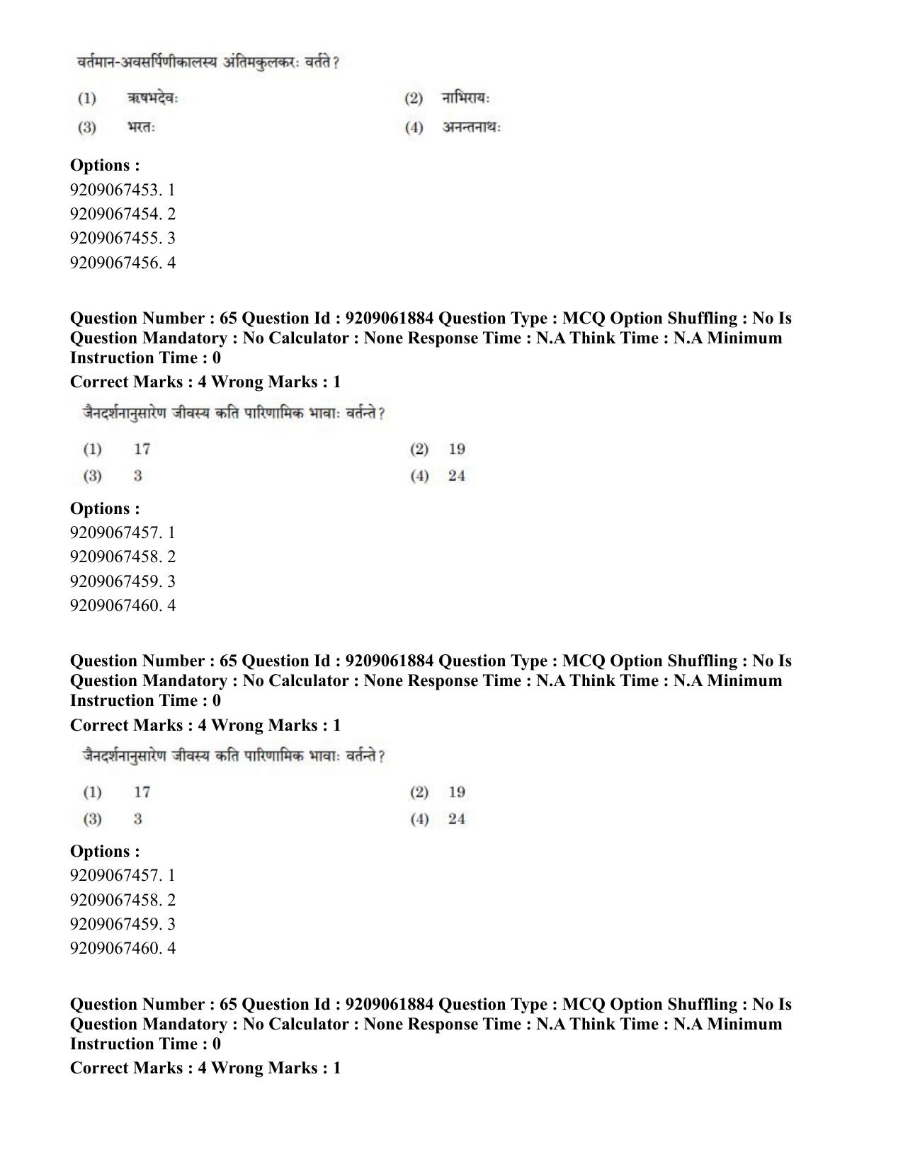 CUET PG 2023: ACQP10 – Jain Darshan (BHU) (Hindi)-Shift-2 (06-06-2023) Question Paper - Page 87