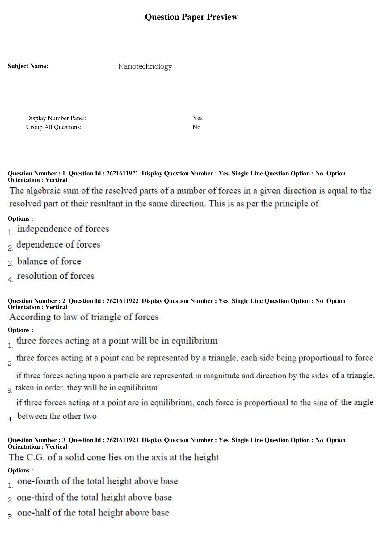 TS PGECET 2017: NanoTechnology Question Papers - Page 1