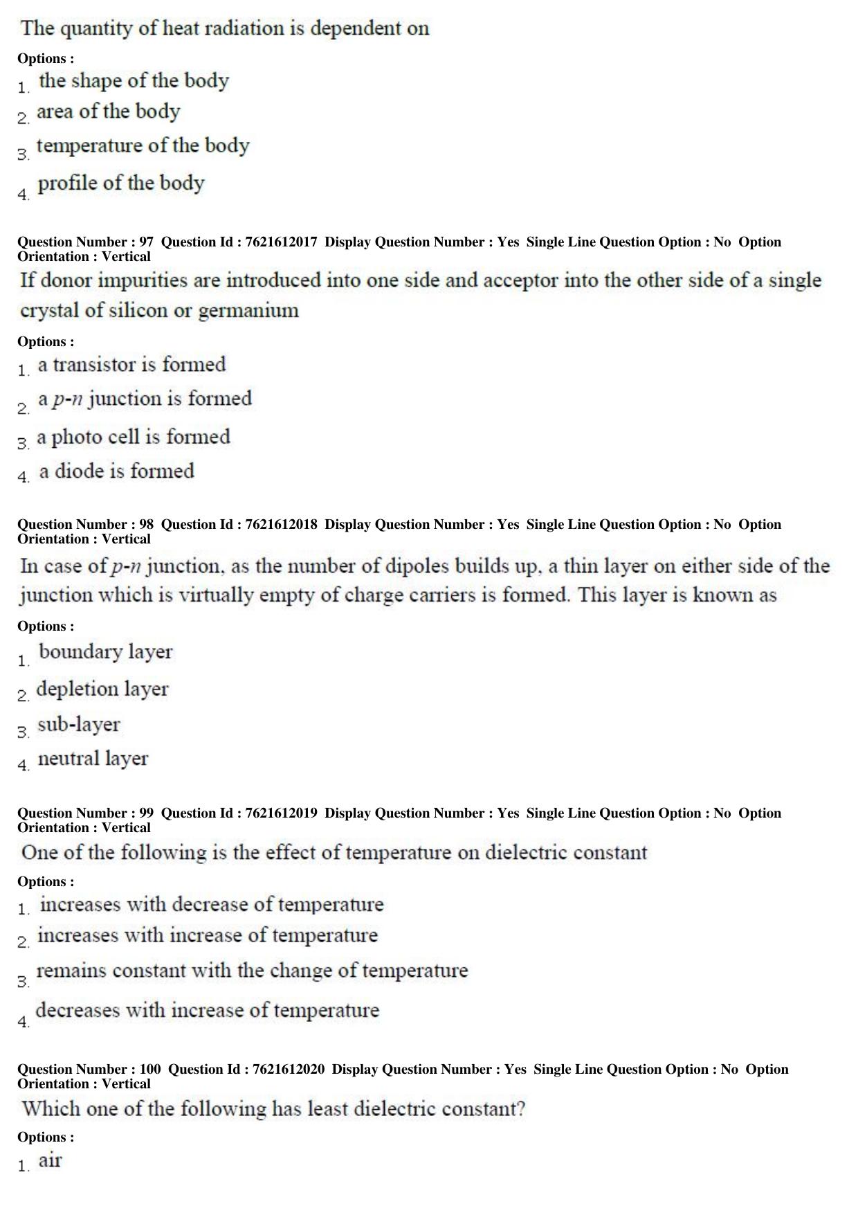 TS PGECET 2017: NanoTechnology Question Papers - Page 23