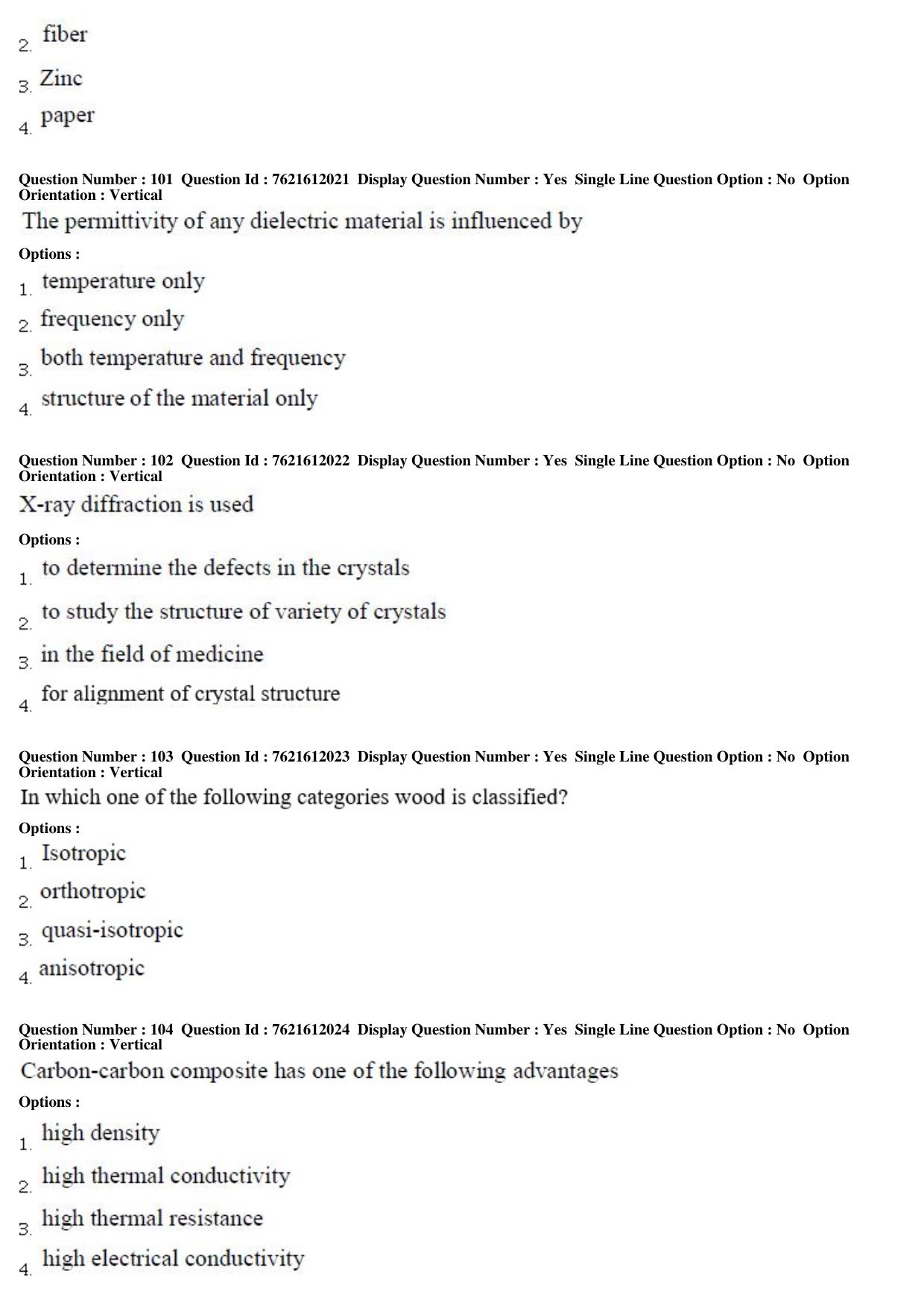 TS PGECET 2017: NanoTechnology Question Papers - Page 24