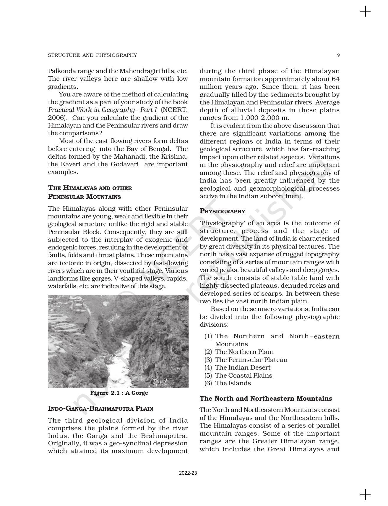 NCERT Book for Class 11 Geography (Part-II) Chapter 2 Structure and Physiography - Page 3