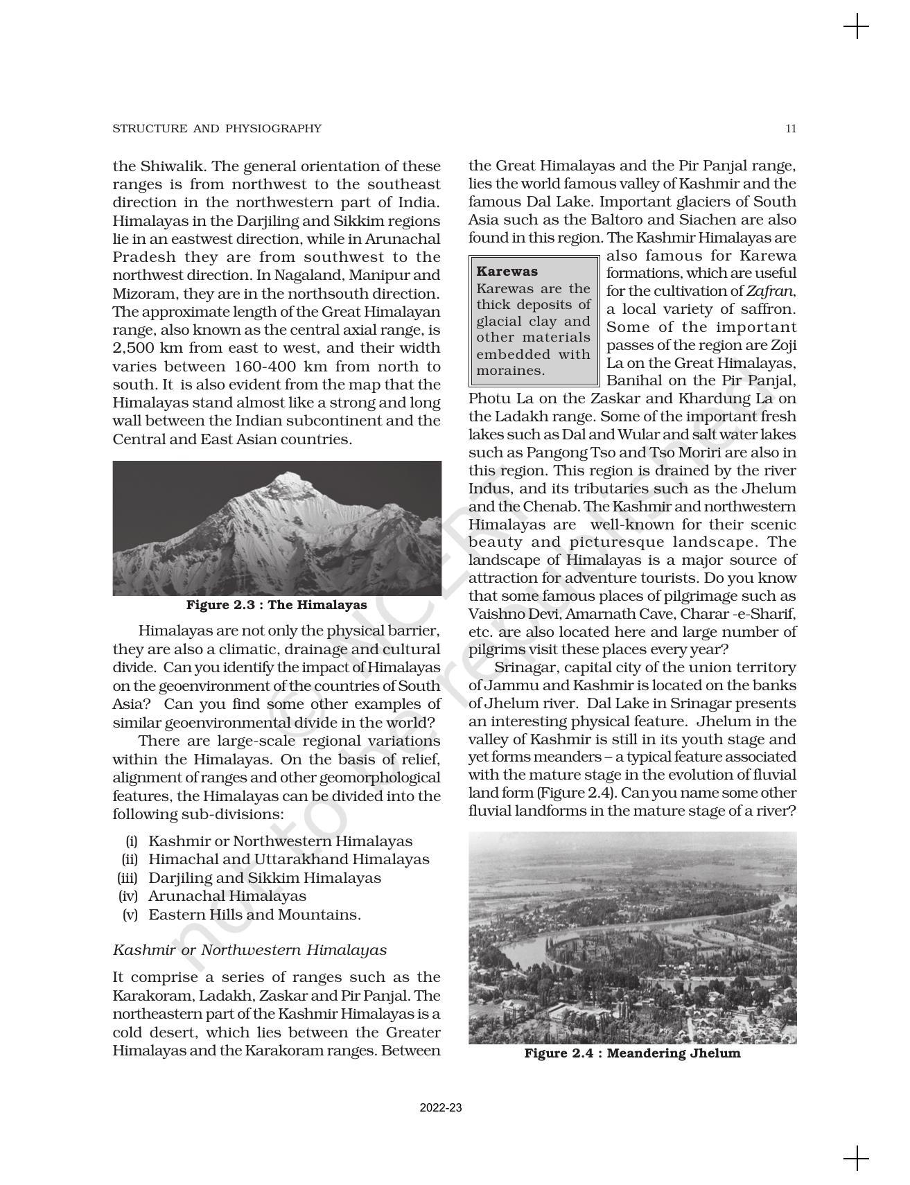 NCERT Book for Class 11 Geography (Part-II) Chapter 2 Structure and Physiography - Page 5