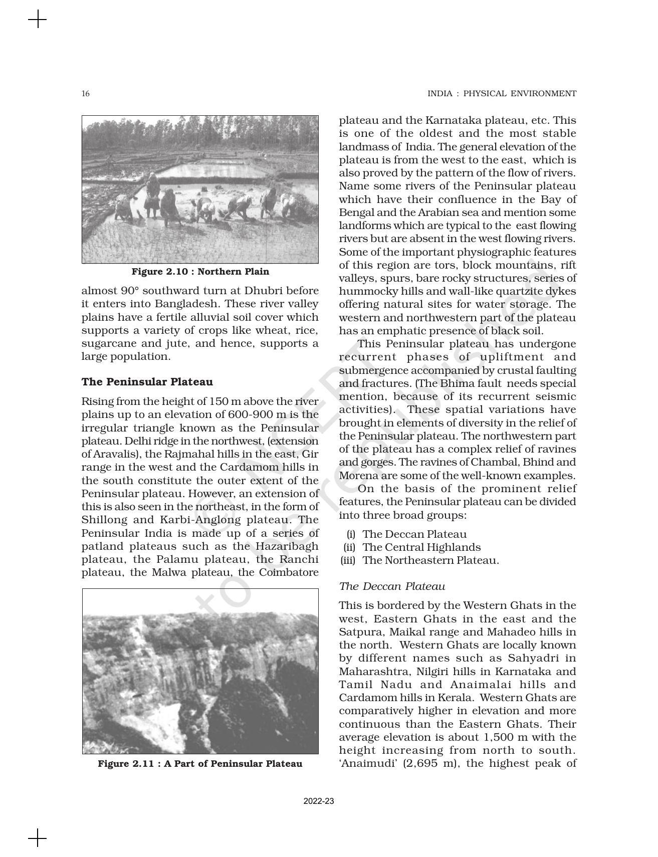 NCERT Book for Class 11 Geography (Part-II) Chapter 2 Structure and Physiography - Page 10