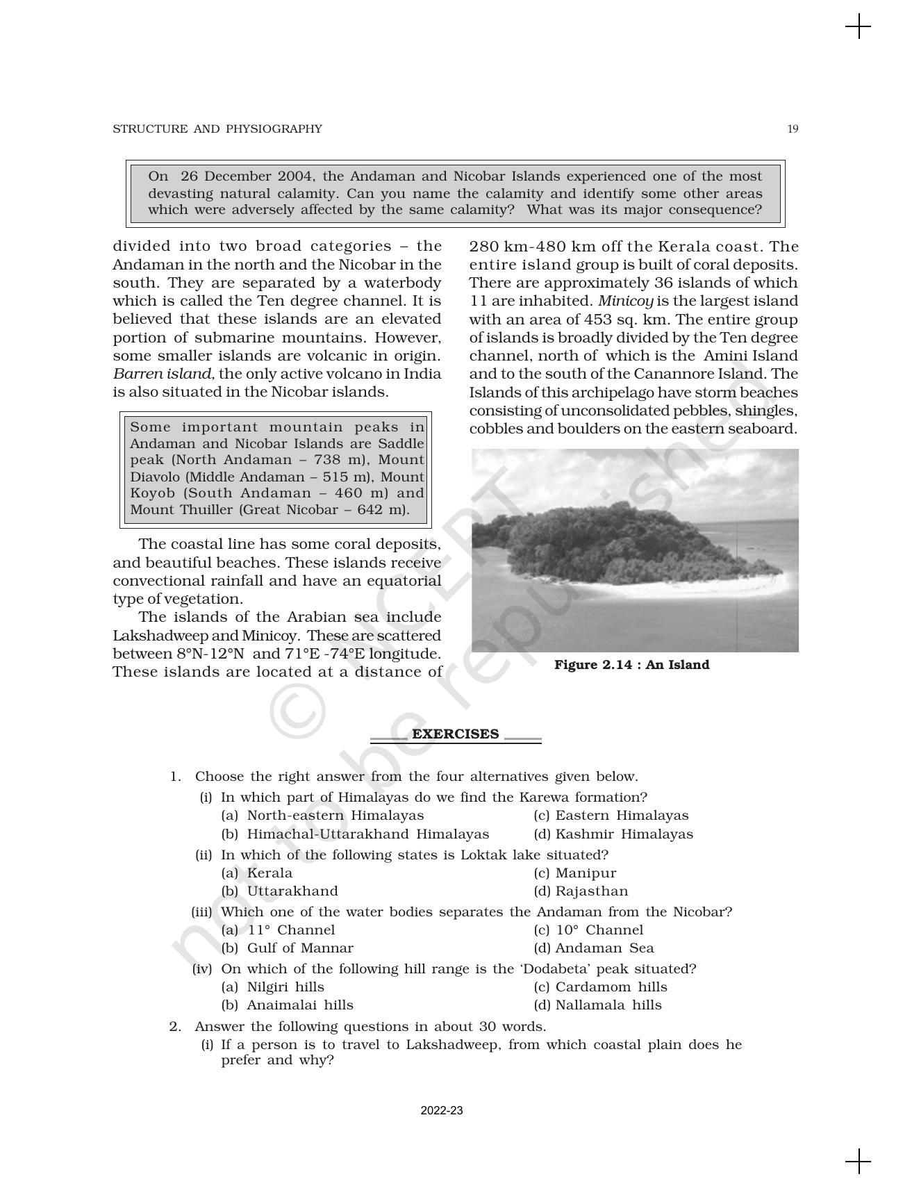 NCERT Book for Class 11 Geography (Part-II) Chapter 2 Structure and Physiography - Page 13
