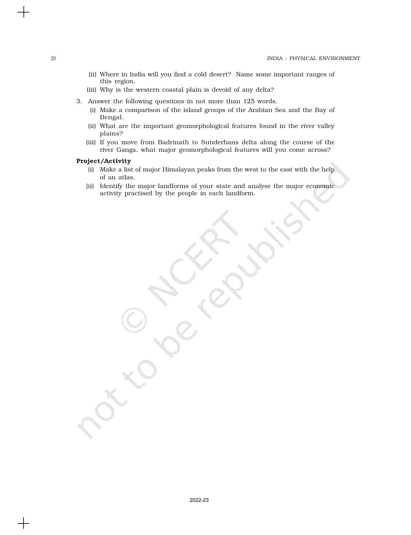 Ncert Book For Class 11 Geography Chapter 2 Structure