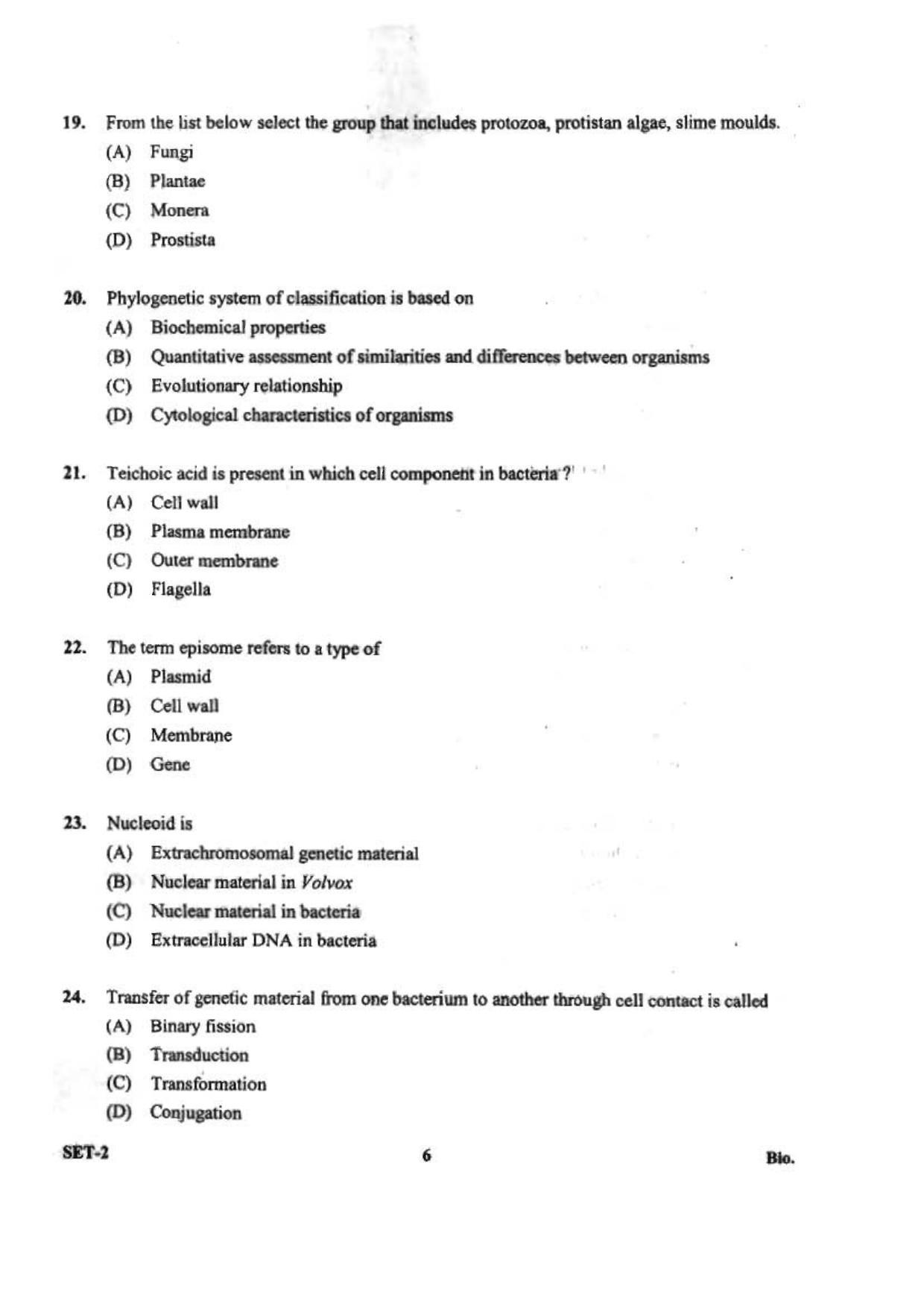 OJEE 2013 Biology Set 2 Question Paper - Page 4