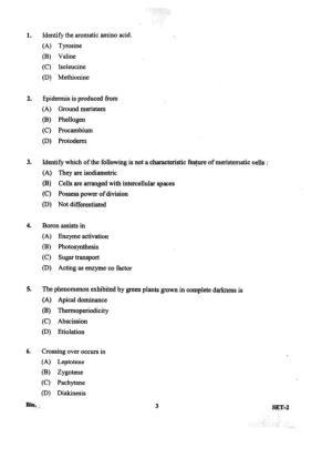 OJEE 2013 Biology Set 2 Question Paper