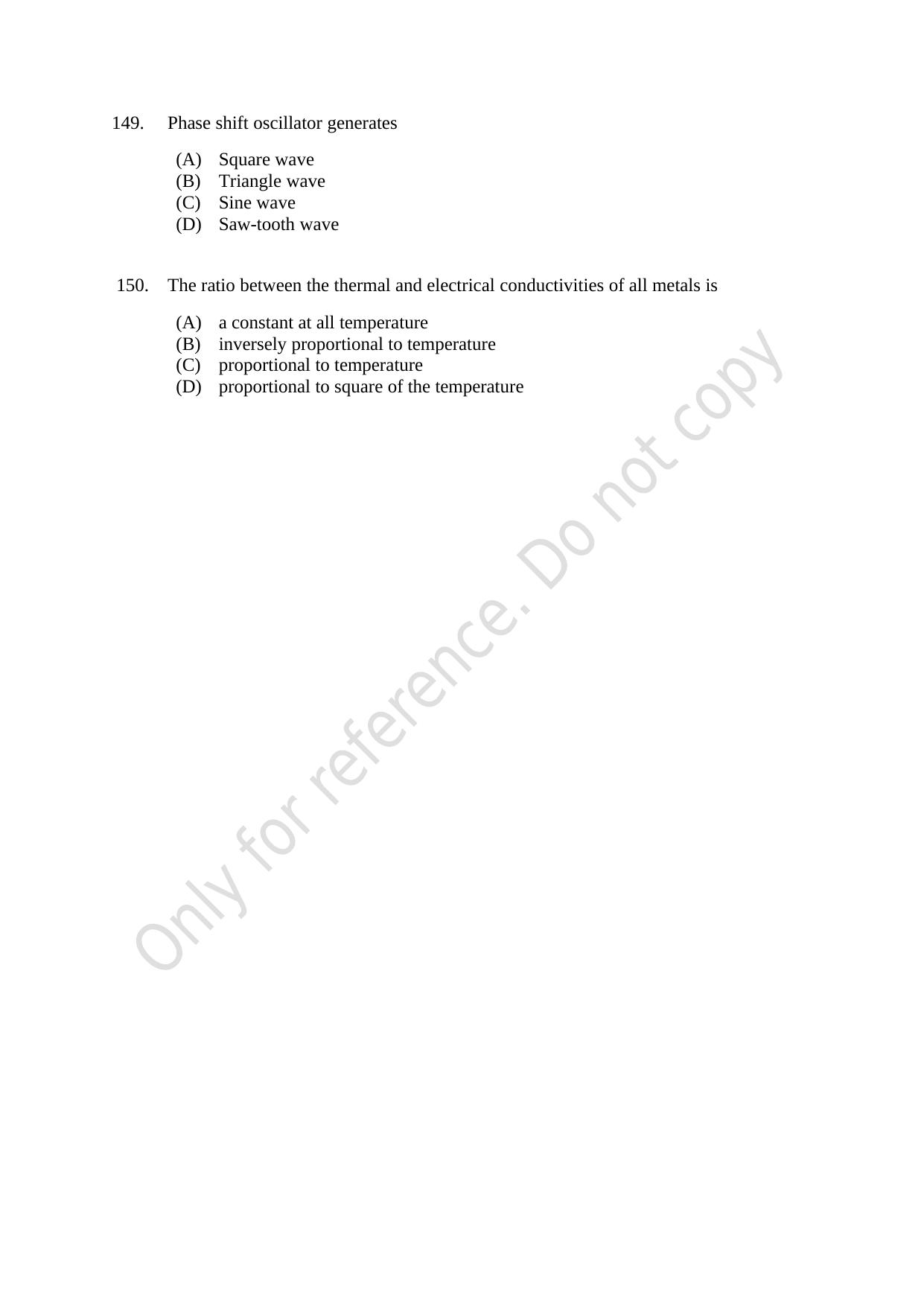 CUSAT CAT 2021 MSc Physics Question Paper - Page 32