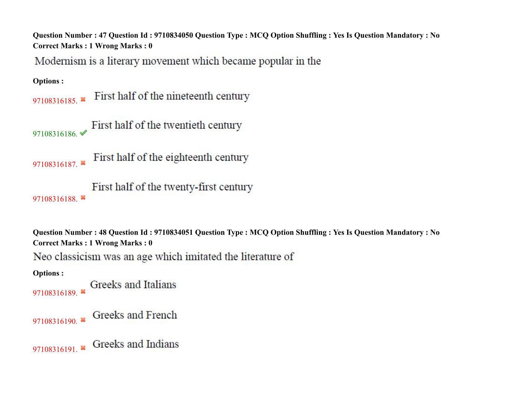 TS CPGET 2020 M.A. English (Shift 1) Question Paper with Answer Key - Page 30
