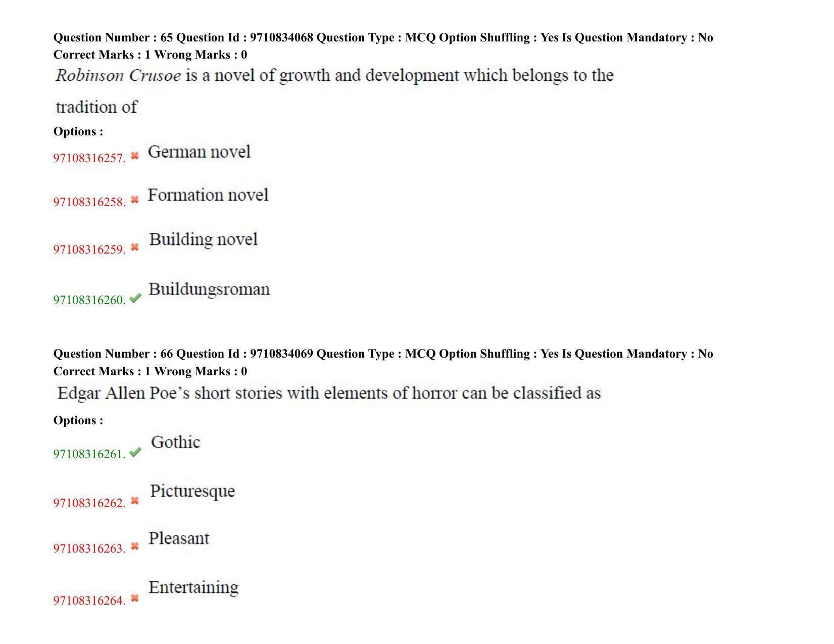 TS CPGET 2020 M.A. English (Shift 1) Question Paper with Answer Key - Page 40