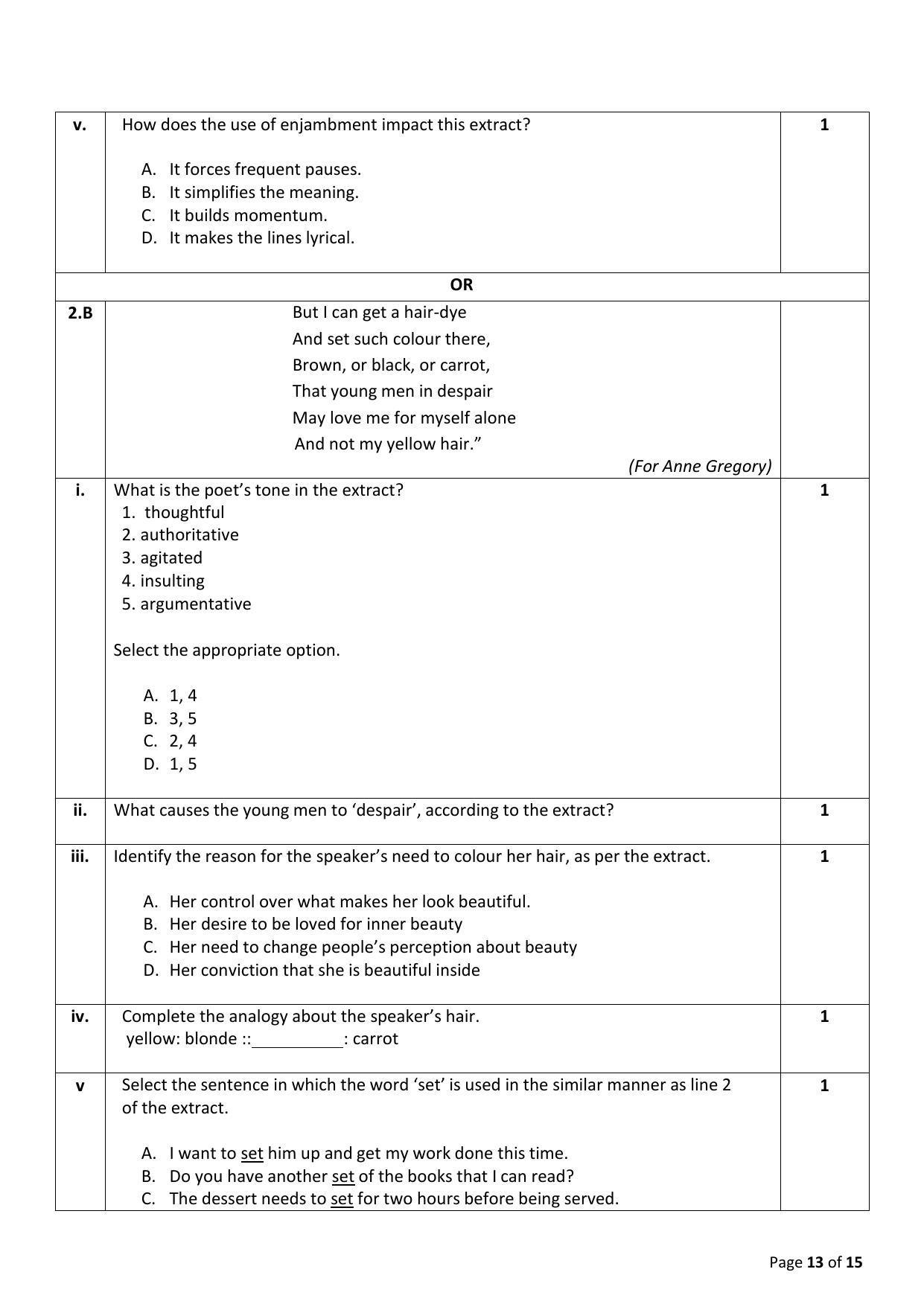 CBSE Class 10 English (Language & Literature) Sample Papers 2023 - Page 13