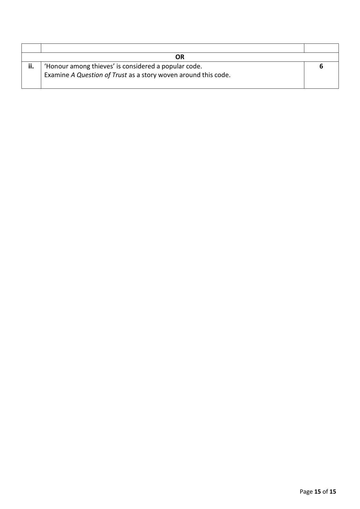 CBSE Class 10 English (Language & Literature) Sample Papers 2023 - Page 15