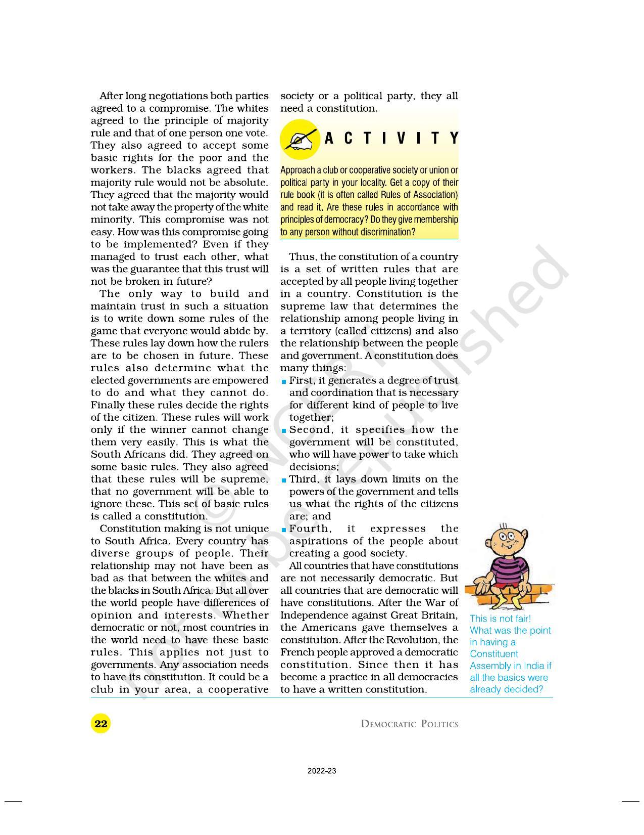 NCERT Book for Class 9 Civics Chapter 3 Constitutional Design - Page 5