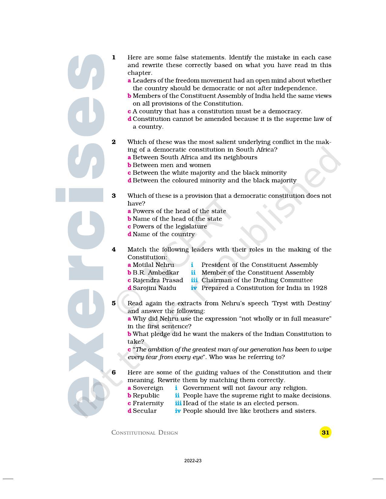NCERT Book for Class 9 Civics Chapter 3 Constitutional Design - Page 14