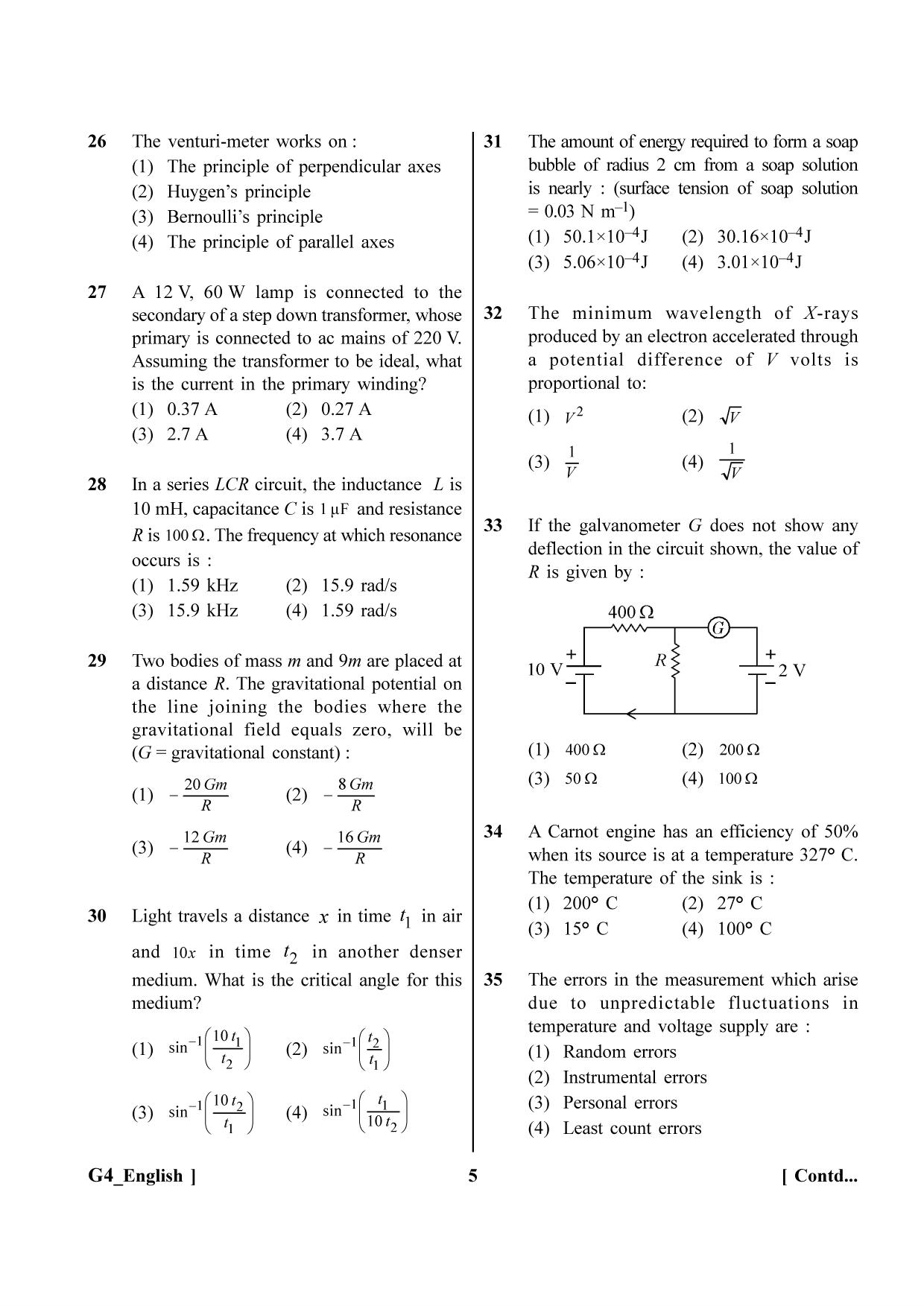 NEET 2023 G4 Question Paper - Page 5