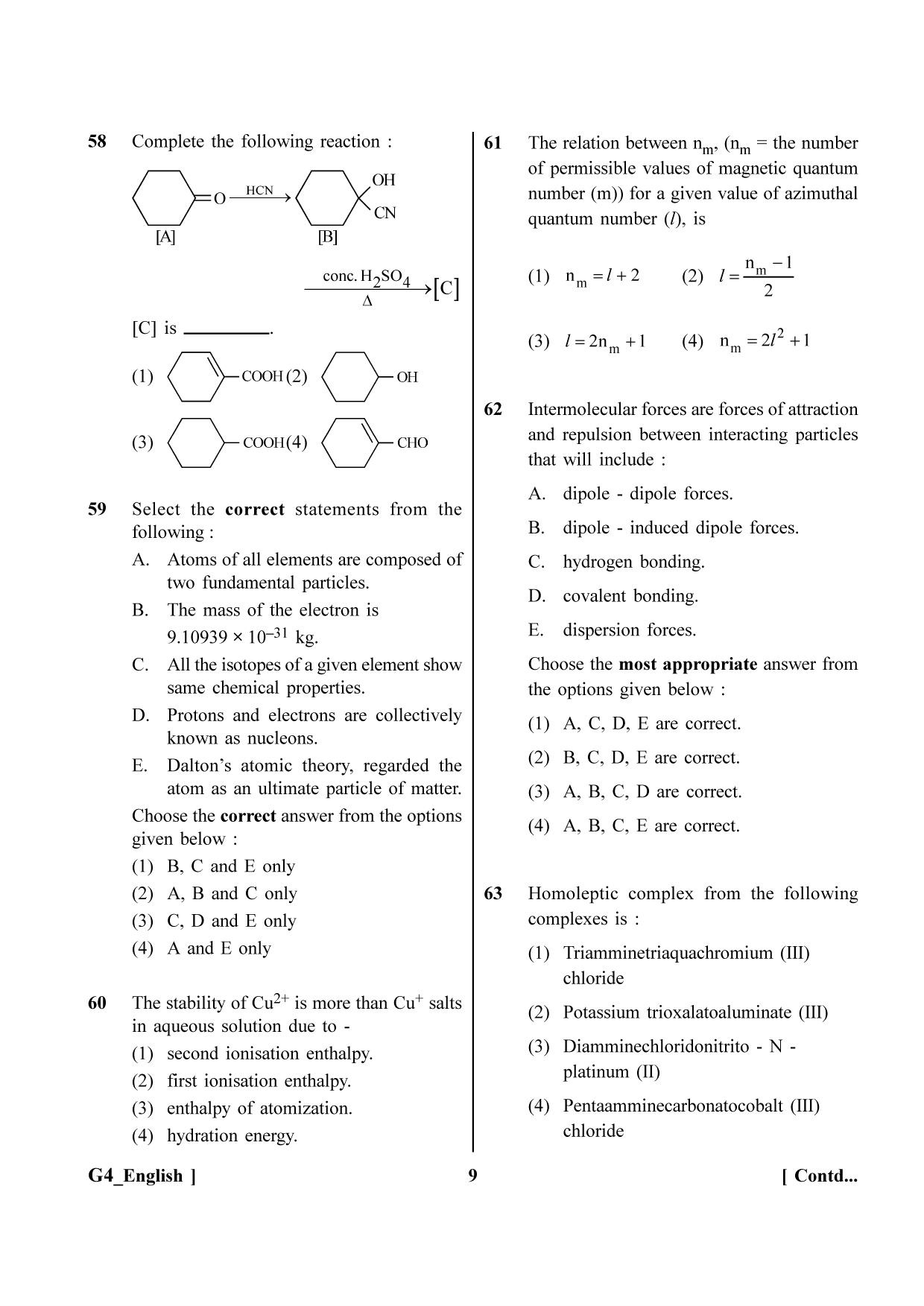 NEET 2023 G4 Question Paper - Page 9