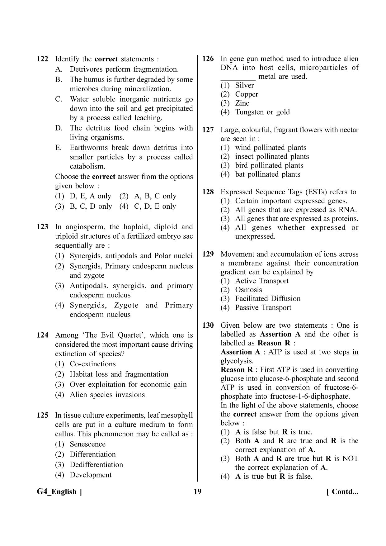 NEET 2023 G4 Question Paper - Page 19