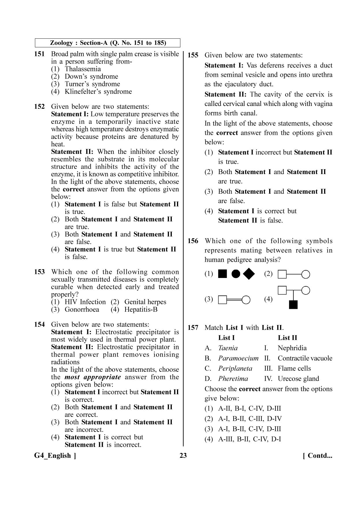 NEET 2023 G4 Question Paper - Page 23